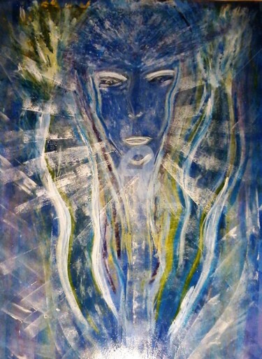 Painting titled "L'UNION SACREE." by Nathalie Bellanger, Original Artwork, Acrylic