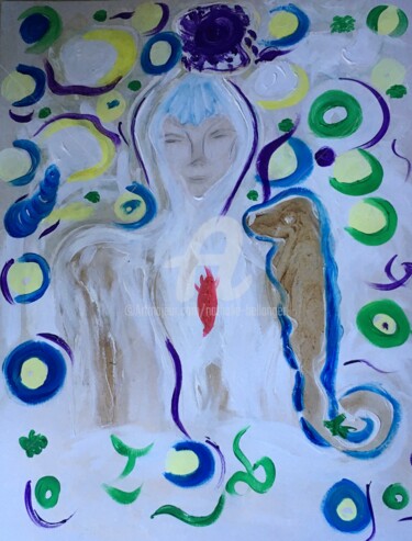 Painting titled "L’Abandonnique Auto…" by Nb, Original Artwork, Acrylic