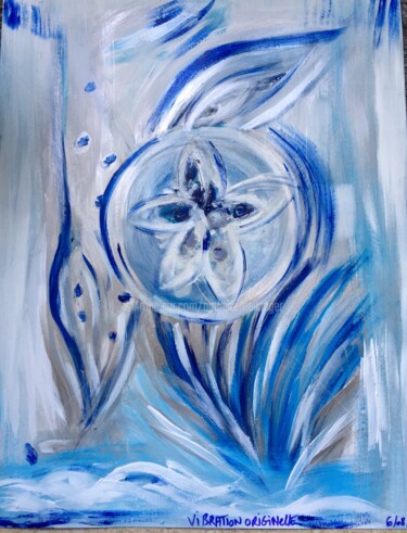 Painting titled "Vibration Originelle" by Nathalie Bellanger, Original Artwork, Acrylic