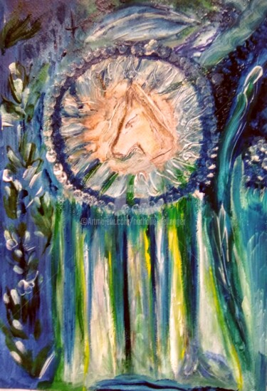 Peinture intitulée "Le Souffle du Vent" par Nathalie Bellanger, Œuvre d'art originale, Aquarelle