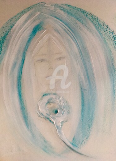 Pintura titulada "Sub Rosa" por Nathalie Bellanger, Obra de arte original, Acrílico