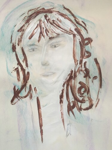 Malarstwo zatytułowany „Portrait d’Ame” autorstwa Nathalie Bellanger, Oryginalna praca, Akryl