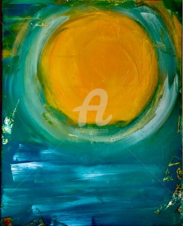 Schilderij getiteld "Sous le Soleil" door Nathalie Bellanger, Origineel Kunstwerk, Acryl