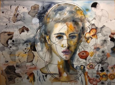 Peinture intitulée "G M S 8" par Nathalie Bernad, Œuvre d'art originale, Aquarelle