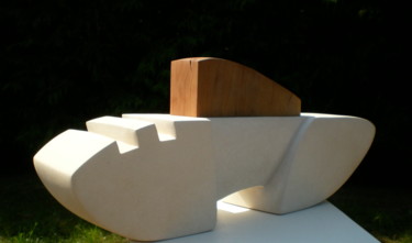 Sculpture intitulée "88-union-ii-calcair…" par Nathalie Cirino, Œuvre d'art originale