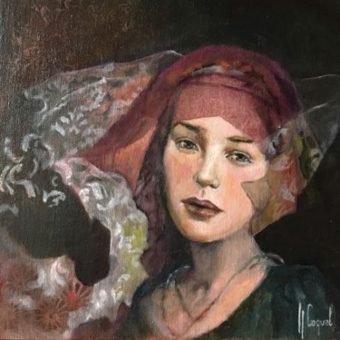 「"Poussières d'Etoil…」というタイトルの絵画 Nathalie Coquel Duvillierによって, オリジナルのアートワーク, オイル