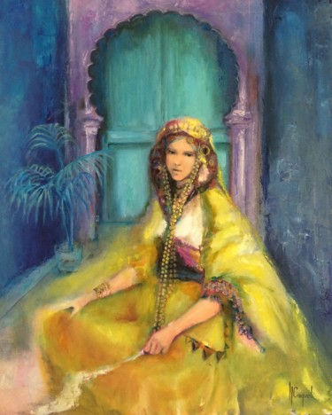 Painting titled ""La Porte de la Kas…" by Nathalie Coquel Duvillier, Original Artwork, Oil