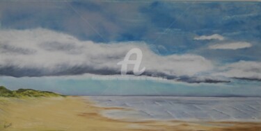 Pittura intitolato "Passage nuageux" da Nathalie Cornet (Les ateliers du 35), Opera d'arte originale, Pastello