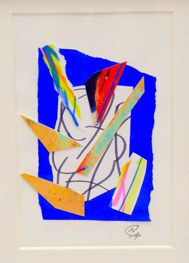Κολάζ με τίτλο "M3 - Collage flotta…" από Nathalie Cuvelier Abstraction(S), Αυθεντικά έργα τέχνης, Κολάζ