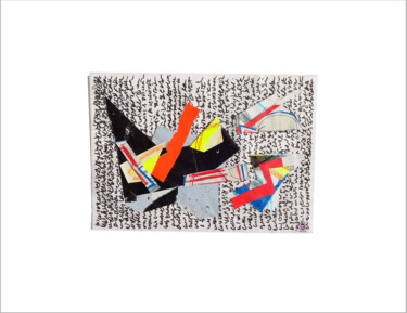 Collagen mit dem Titel "Ah Léa, jactance es…" von Nathalie Cuvelier Abstraction(S), Original-Kunstwerk, Collagen