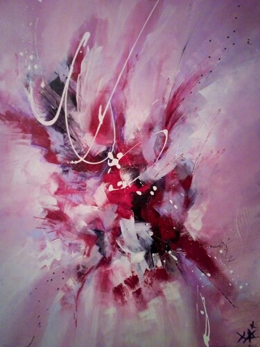 Peinture intitulée "Le Coeur a ses rais…" par Nathalie Dugarin Desaulty, Œuvre d'art originale