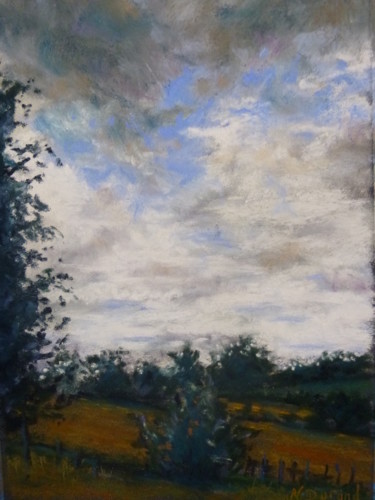 Peinture intitulée ""Avant l'orage"" par Nathalie Durand (Ndpastelart), Œuvre d'art originale, Pastel