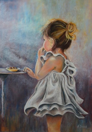 Peinture intitulée "Gourmande" par Nathalie Durand (Ndpastelart), Œuvre d'art originale, Pastel