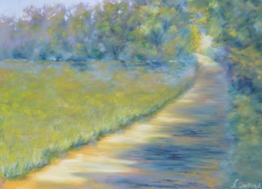 Peinture intitulée ""Un petit chemin qu…" par Nathalie Durand (Ndpastelart), Œuvre d'art originale, Pastel