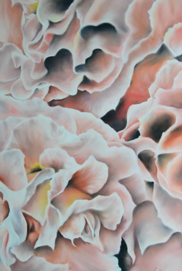 Peinture intitulée "Explosion printaniè…" par Nathalie Durand (Ndpastelart), Œuvre d'art originale, Pastel