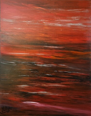 Painting titled "Volcano" by Nathalie Fernandes (Natys), Original Artwork, Acrylic