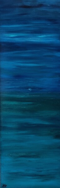 Ζωγραφική με τίτλο "Horizon Écossais" από Nathalie Fernandes (Natys), Αυθεντικά έργα τέχνης, Ακρυλικό Τοποθετήθηκε στο Ξύλιν…