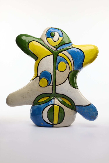 Skulptur mit dem Titel "SCULPTURE CERAMIQUE…" von Nathalie Ferrero-Sakhinis (FerSak), Original-Kunstwerk, Keramik