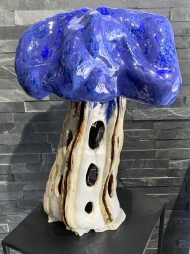 Skulptur mit dem Titel "Biotomic" von Nathalie Ferrero-Sakhinis (FerSak), Original-Kunstwerk, Keramik