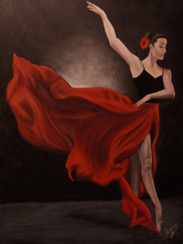 Peinture intitulée "la danseuse du sole…" par Nathalie Gilbert, Œuvre d'art originale, Pastel