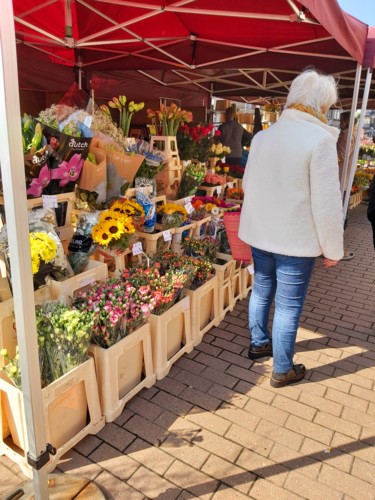 Photographie intitulée "Le marché aux fleurs" par Nathy ... (Nathy), Œuvre d'art originale, Photographie non manipulée