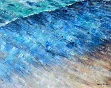Peinture intitulée "la vague" par Nathalie Grange, Œuvre d'art originale, Acrylique Monté sur Châssis en bois