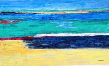Peinture intitulée "la marée 1" par Nathalie Grange, Œuvre d'art originale, Acrylique