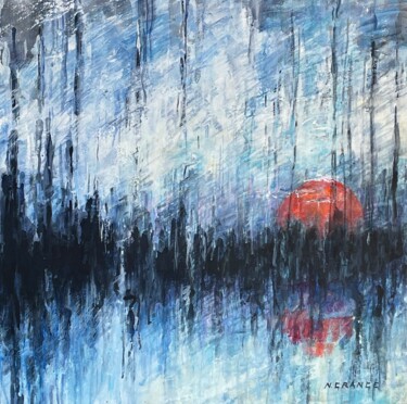 Pintura titulada "rêve de forêt 2" por Nathalie Grange, Obra de arte original, Acrílico Montado en Bastidor de camilla de ma…