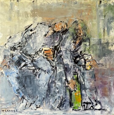 Картина под названием "frivolité 2" - Nathalie Grange, Подлинное произведение искусства, Акрил Установлен на Деревянная рама…