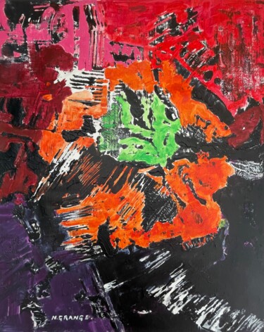 Картина под названием "NFTreding" - Nathalie Grange, Подлинное произведение искусства, Акрил Установлен на Деревянная рама д…