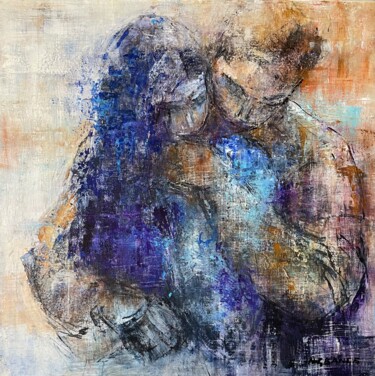 Картина под названием "le secret 1" - Nathalie Grange, Подлинное произведение искусства, Акрил Установлен на Деревянная рама…