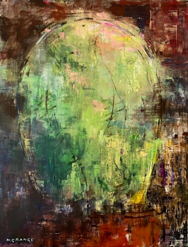 Картина под названием "Mon figuier de barb…" - Nathalie Grange, Подлинное произведение искусства, Акрил Установлен на Деревя…
