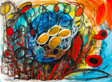 Pintura intitulada "The Nest" por Nathalie Gribinski, Obras de arte originais, Acrílico