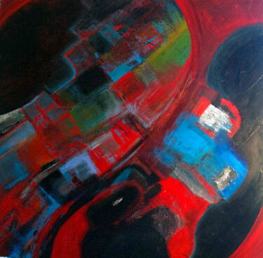 Картина под названием "On the Road Again" - Nathalie Gribinski, Подлинное произведение искусства, Акрил Установлен на Деревя…