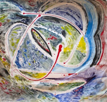 Schilderij getiteld "Clarity" door Nathalie Gribinski, Origineel Kunstwerk, Acryl