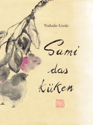 Pittura intitolato "Sumi das Küken" da Nathalie Guski, Opera d'arte originale, Inchiostro