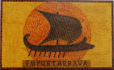 Sculpture intitulée "Empuria" par Nathalie Jarrige, Œuvre d'art originale, Mosaïque