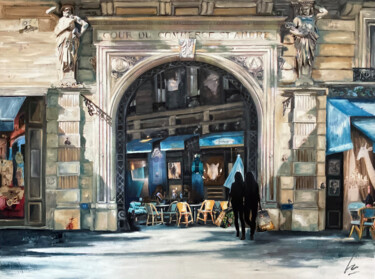 Картина под названием "Les parisiennes" - Nathalie Lemaitre, Подлинное произведение искусства, Масло Установлен на Деревянна…