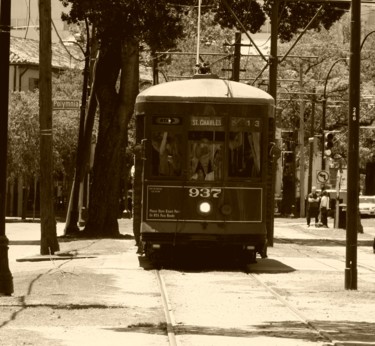 Photography titled "Street car 1" by Nathalie Mansard, Original Artwork, Non Manipulated Photography