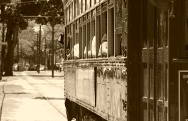 Photography titled "Street car 3" by Nathalie Mansard, Original Artwork, Non Manipulated Photography