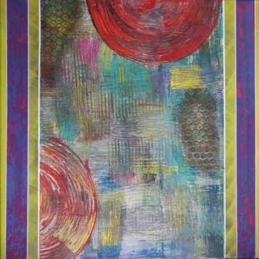 Painting titled "Cercle" by Nathalie Mansard, Original Artwork, Acrylic