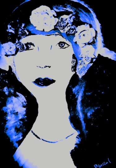 Фотография под названием "Bleu ciel" - Nathalie Miens, Подлинное произведение искусства, Манипулированная фотография