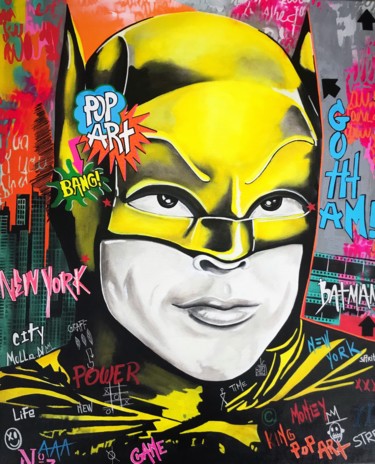 "Batman" başlıklı Tablo Nathalie Molla tarafından, Orijinal sanat, Akrilik