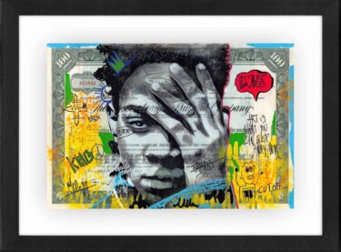 Peinture intitulée "Basquiat" par Nathalie Molla, Œuvre d'art originale, Acrylique
