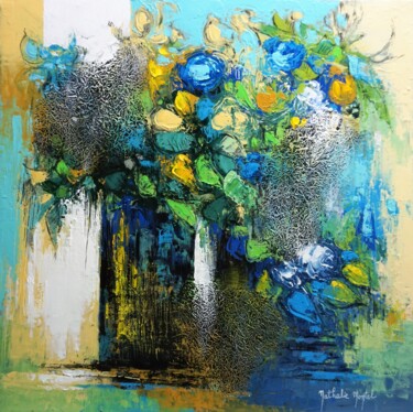 Peinture intitulée "lumière fleurie .Na…" par Nathalie Montel, Œuvre d'art originale, Acrylique Monté sur Châssis en bois