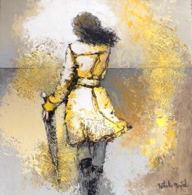 Peinture intitulée "En partance.Nathali…" par Nathalie Montel, Œuvre d'art originale, Autre