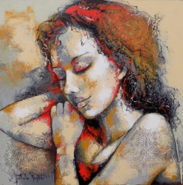 Ζωγραφική με τίτλο "Mélissa.Nathalie Mo…" από Nathalie Montel, Αυθεντικά έργα τέχνης, Ακρυλικό