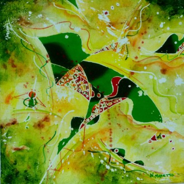 Peinture intitulée "nature" par Nathalie Moretto, Œuvre d'art originale, Huile