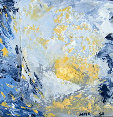 Painting titled "SOLEIL DE MER" by Nathalie Morin, Original Artwork, Acrylic