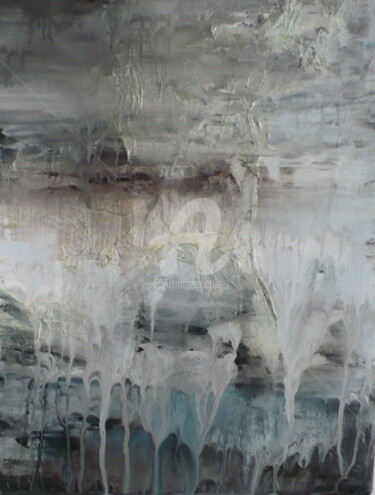 Painting titled "SORROW" by Nathalie Morin, Original Artwork, Acrylic